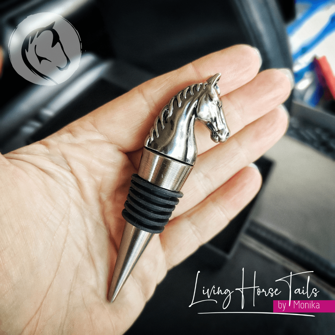 Living Horse Tails Wine Bottle Stopper Custom jewellery Monika Australia horsehair keepsake