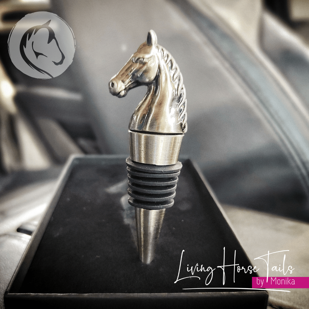 Living Horse Tails Wine Bottle Stopper Custom jewellery Monika Australia horsehair keepsake