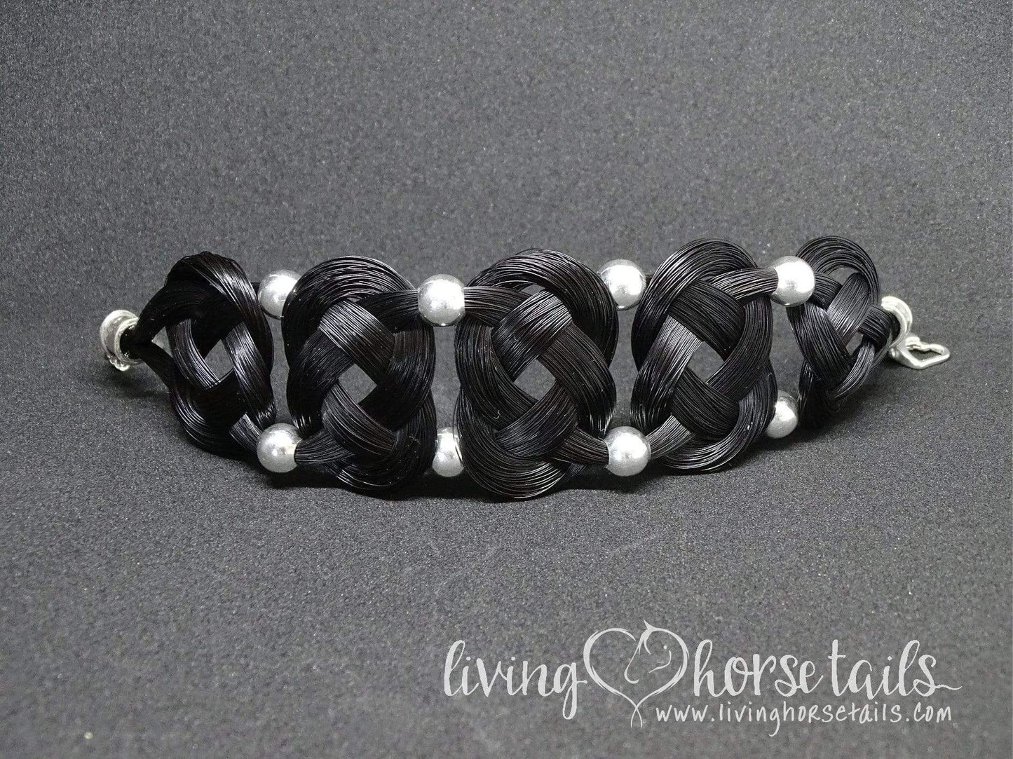 Baroque Cuff Style Custom Made Bracelet Bracelet BRAC-001 Living Horse Tails Handmade Jewellery Custom Horse Hair Keepsakes Australia