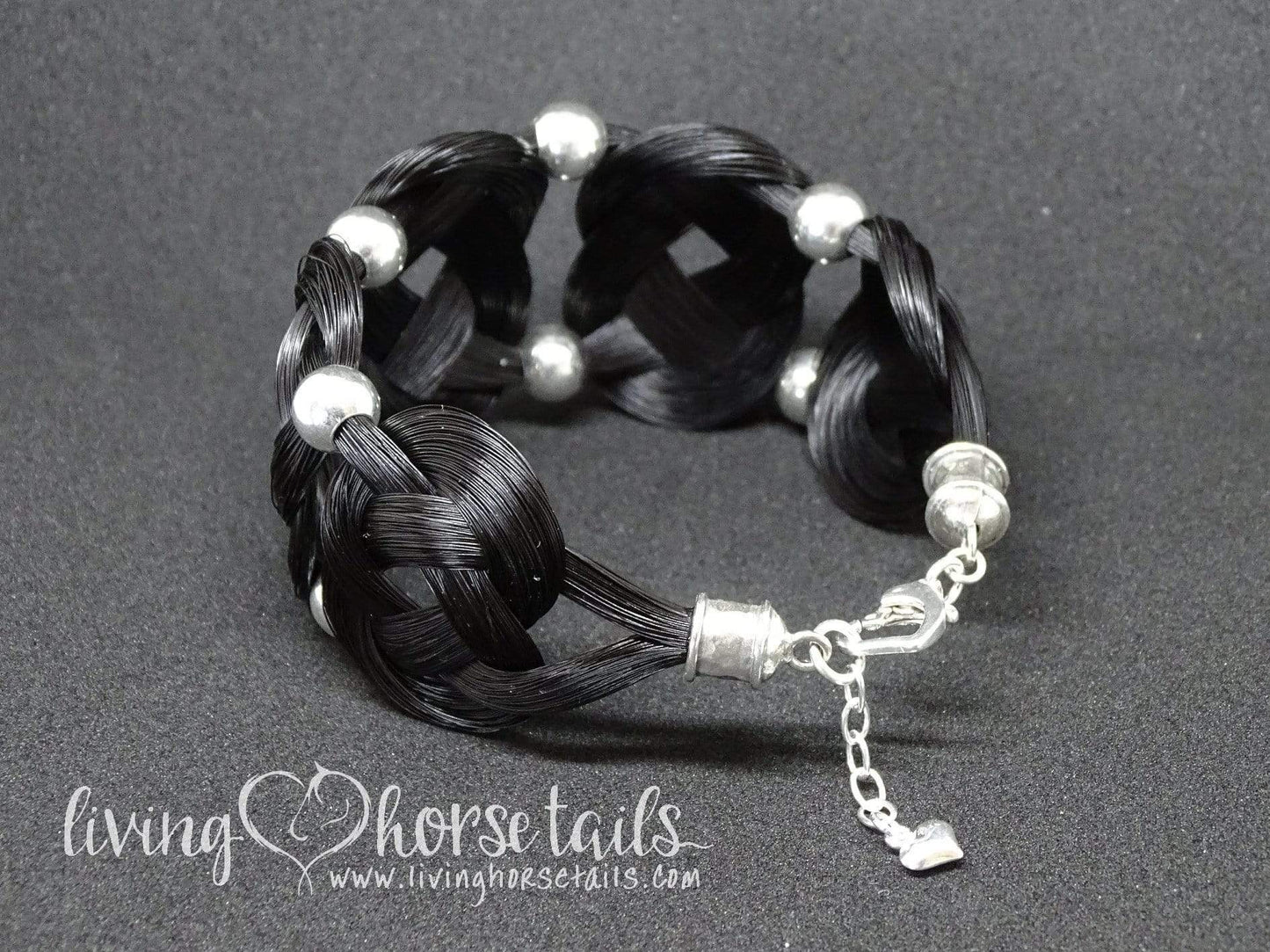 Living Horse Tails Baroque Cuff Style Custom Made Bracelet Custom jewellery Monika Australia horsehair keepsake