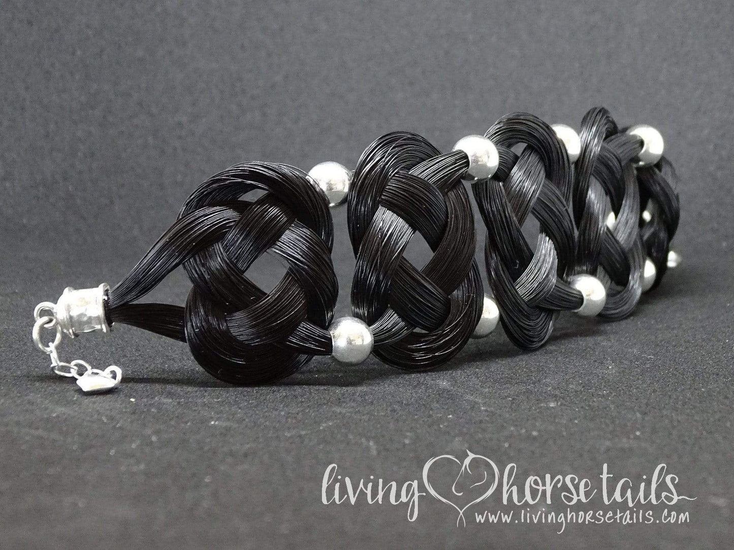 Living Horse Tails Baroque Cuff Style Custom Made Bracelet Custom jewellery Monika Australia horsehair keepsake