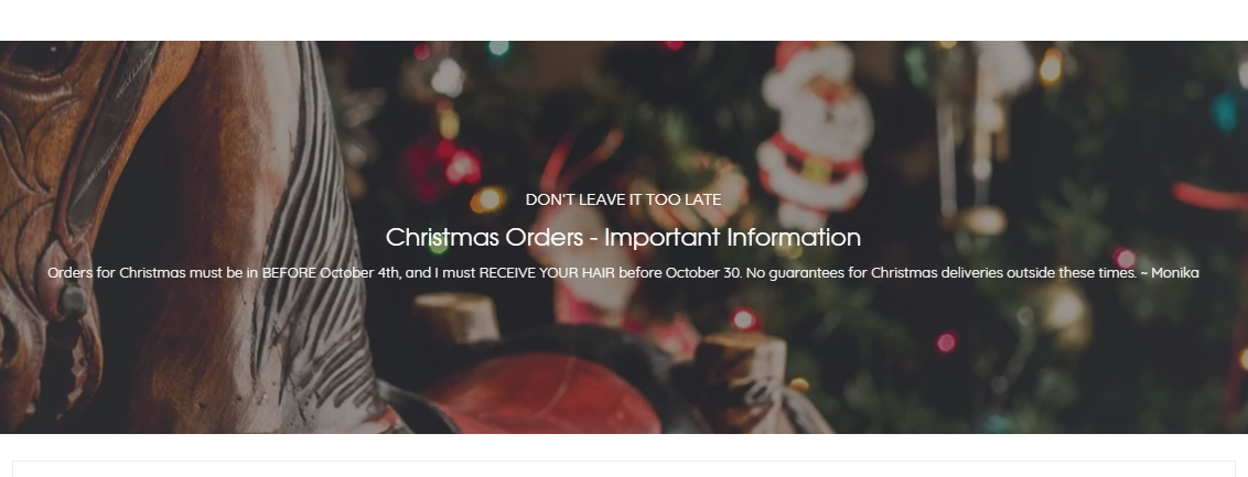 Custom Christmas orders closing soon 2022