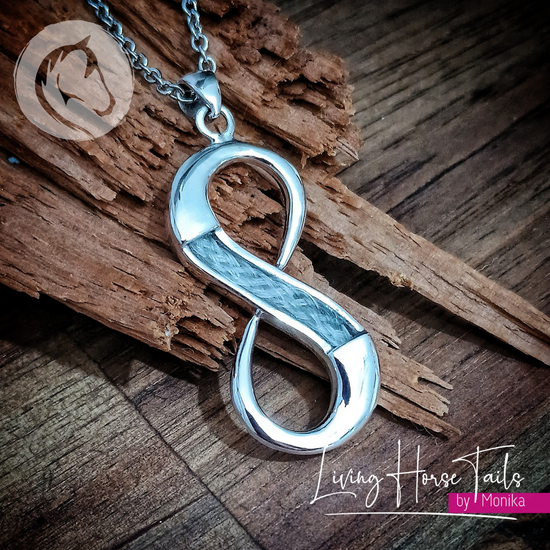 Always and Forever Pendant inlaid with horse hair