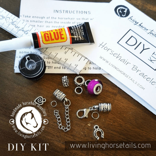 DIY Double Up Kit - Make Your Own Horsehair Bracelet and Key Ring / Ba –  Living Horse Tails Jewellery by Monika