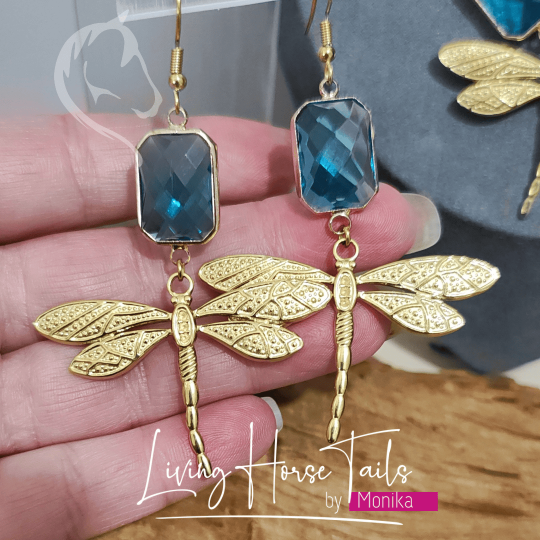 Epona Creations | by Monika - Jewellery and Design Dragonfly Dreams earrings or necklace Custom jewellery Monika Australia horsehair keepsake