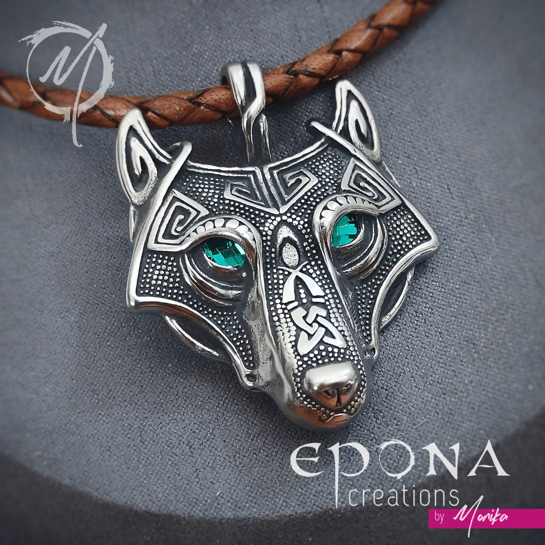 Epona Creations | by Monika - Jewellery and Design Wild Wolf Necklace Custom jewellery Monika Australia horsehair keepsake