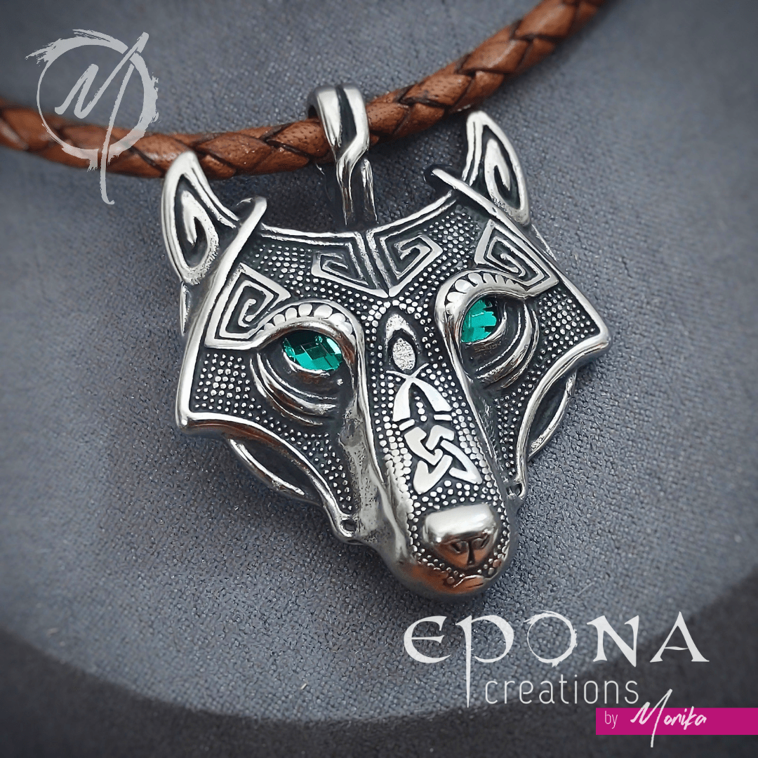 Wild Wolf Necklace – Living Horse Tails Jewellery by Monika