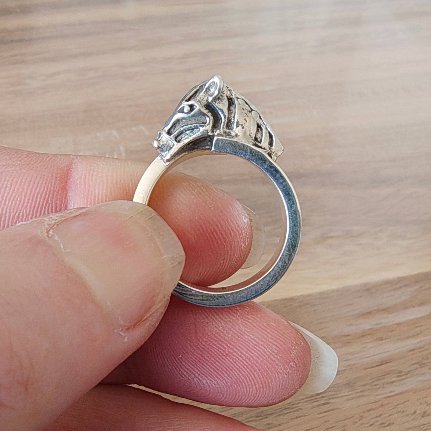 Living Horse Tails DISCONTINUED - Sterling Silver Braided Horsehair Ring Custom jewellery Monika Australia horsehair keepsake
