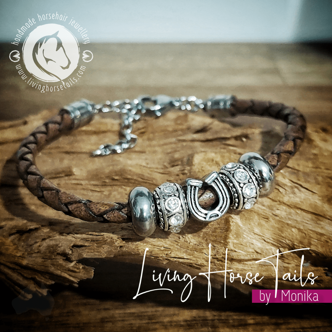 Snaffle Bit Horsehair and Steel bracelet – Living Horse Tails 
