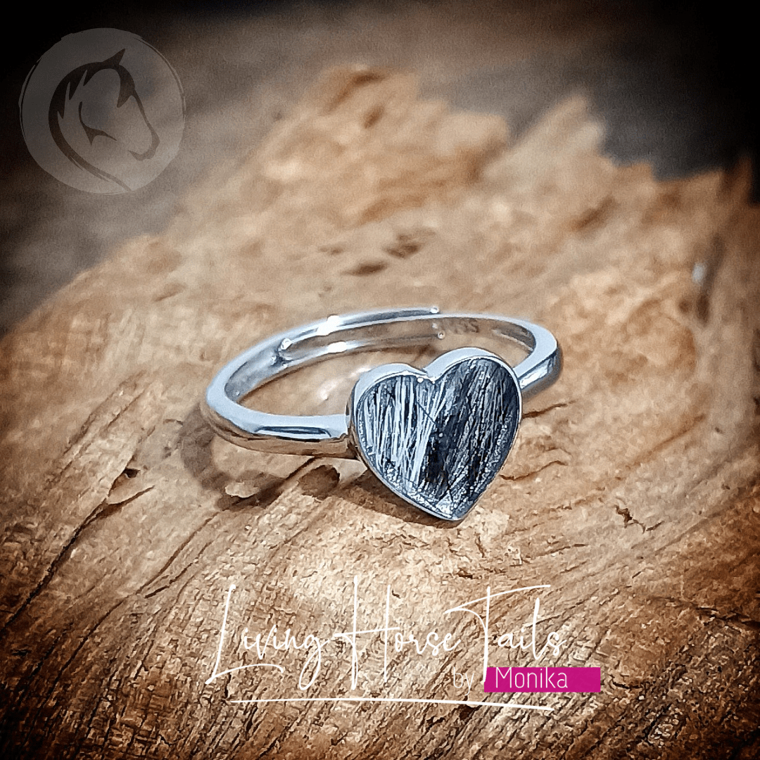 Keepsake Memorial Heart Resing Ring- Style