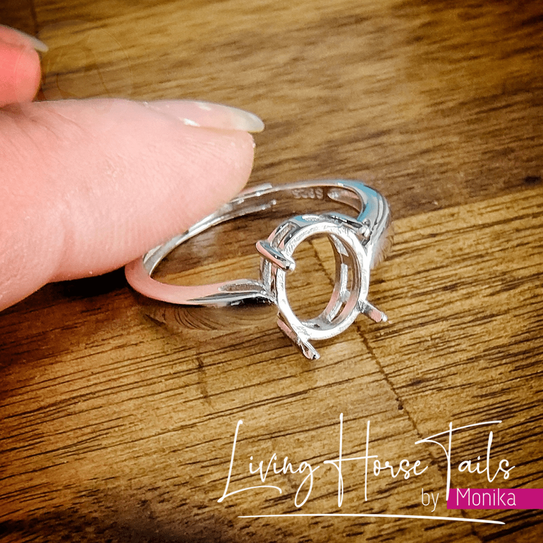Living Horse Tails Keepsake Memorial Resing Rings Custom jewellery Monika Australia horsehair keepsake