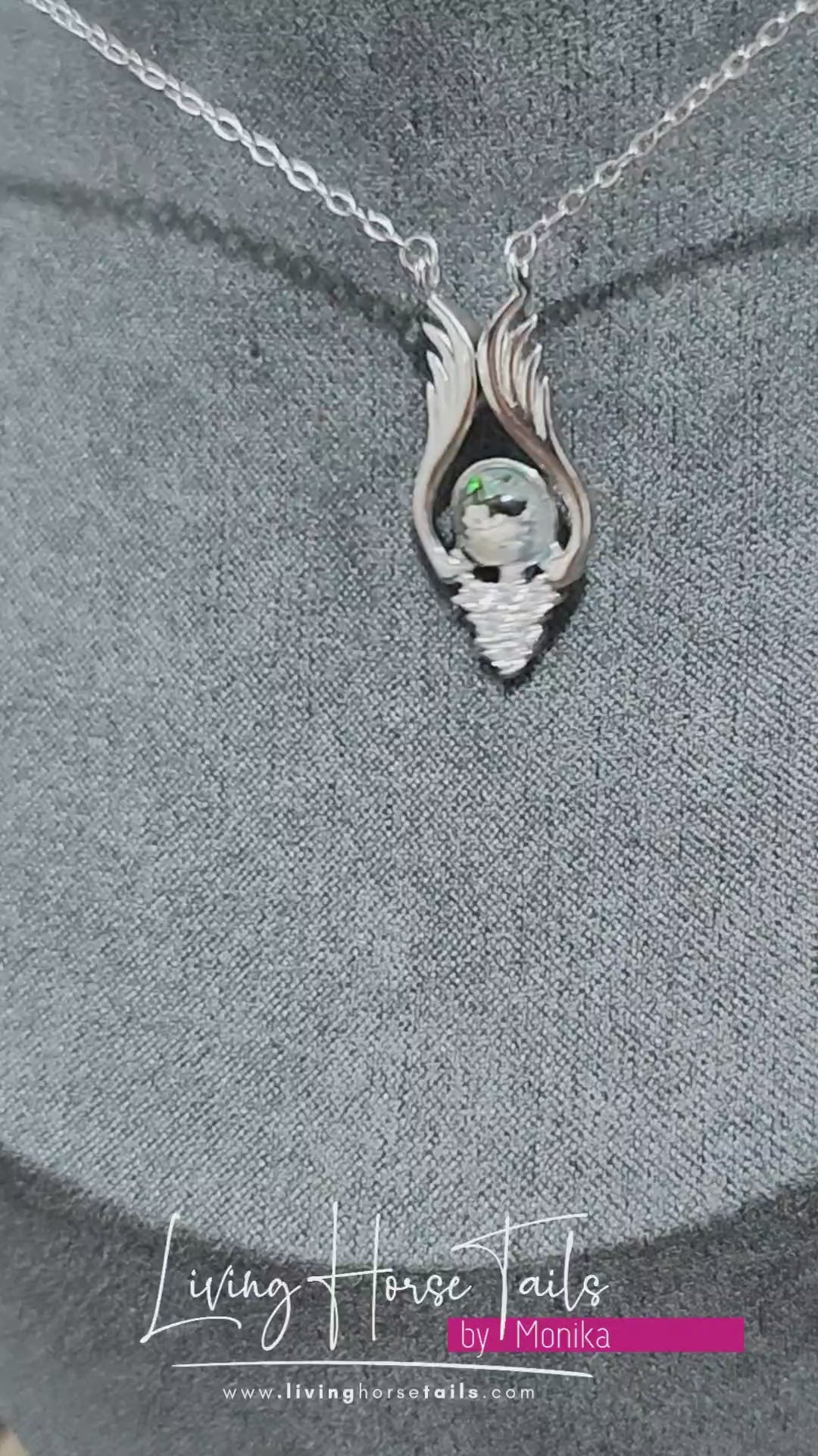 Load and play video in Gallery viewer, Heavenly Wings Keepsake Memorial Necklace
