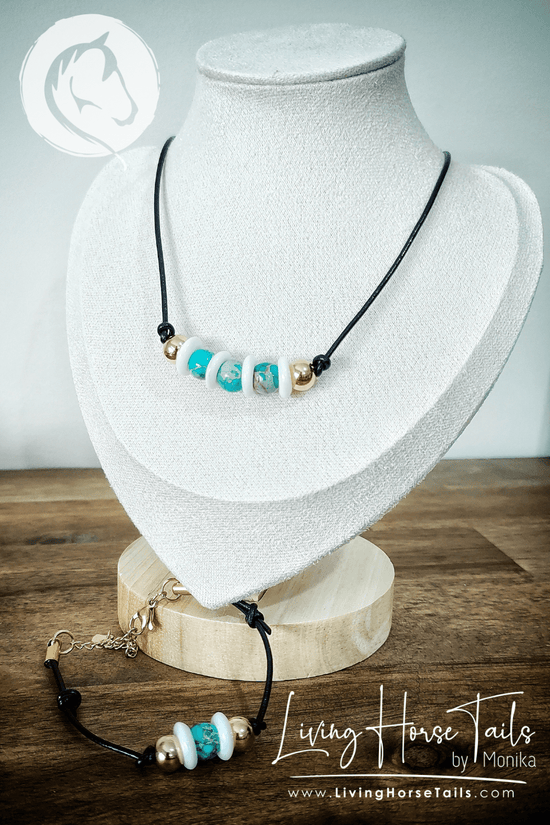 Epona Creations | by Monika - Jewellery and Design Leather and Jasper necklace Custom jewellery Monika Australia horsehair keepsake