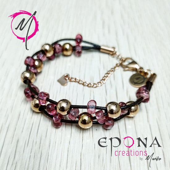 Epona Creations | by Monika - Jewellery and Design Rose gold and pink, stainless steel, leather, bracelet, earrings or necklace Custom jewellery Monika Australia horsehair keepsake