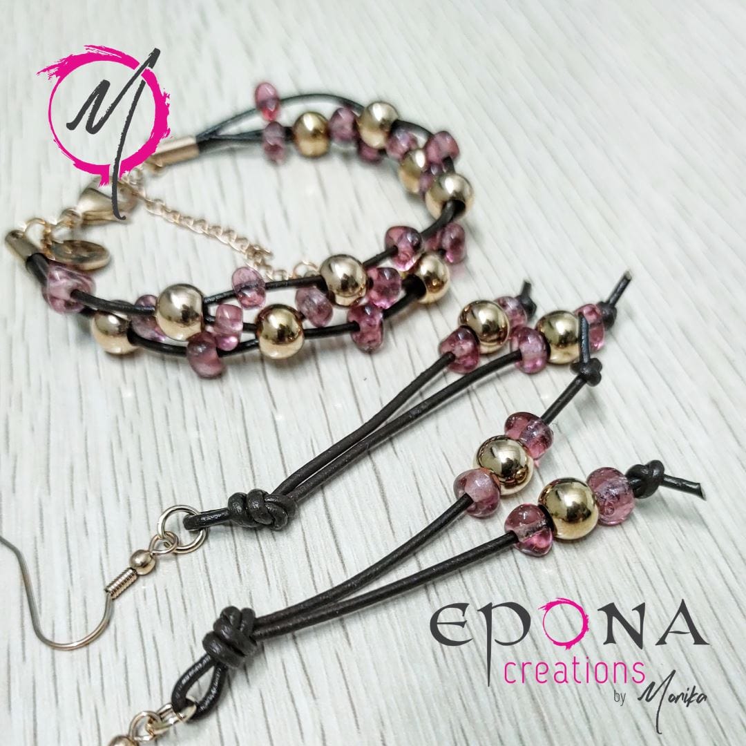 Epona Creations | by Monika - Jewellery and Design Rose gold and pink, stainless steel, leather, bracelet, earrings or necklace Custom jewellery Monika Australia horsehair keepsake