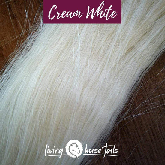 Load image into Gallery viewer, DIY Kit Extras - Horsehair Bracelet White/Cream DIY-HH-WHI Living Horse Tails Handmade Jewellery Custom Horse Hair Keepsakes Australia

