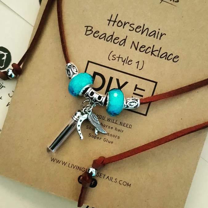 DIY Kit for Horsehair Beaded Necklace Style A Living Horse