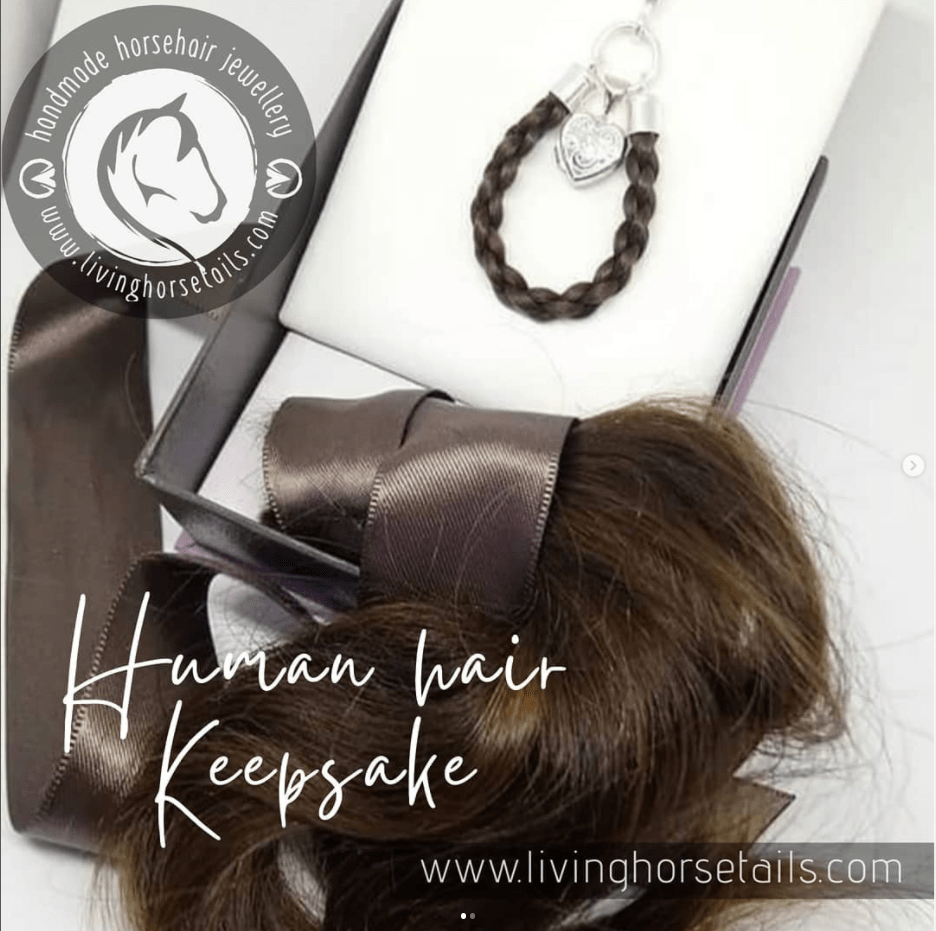 Living Horse Tails Jewellery by Monika Human Hair Pendant Custom jewellery Monika Australia horsehair keepsake