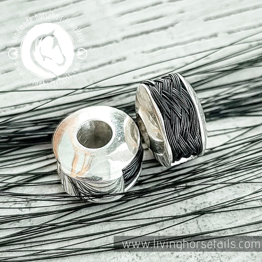 Living Horse Tails Pandora Style Sterling Silver Horsehair Keepsake Troll Beads Custom jewellery Monika Australia horsehair keepsake