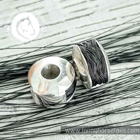 Living Horse Tails Pandora Style Sterling Silver Horsehair Keepsake Troll Beads Custom jewellery Monika Australia horsehair keepsake