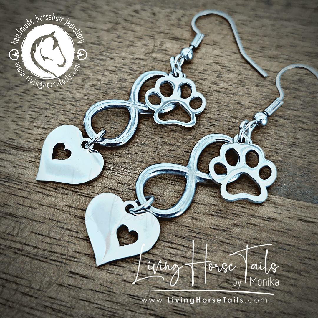 Paw print top earrings australia