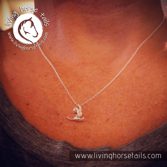 Living Horse Tails SALE sterling silver necklaces Custom jewellery Monika Australia horsehair keepsake