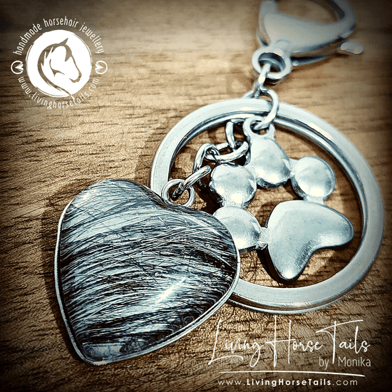 thumbnail image 2 of Qcbuegof] Clear Pet Hair Memorial Key Cake Pendant Charm Dog 2 of 11