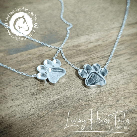 Custom dog paw necklace discount