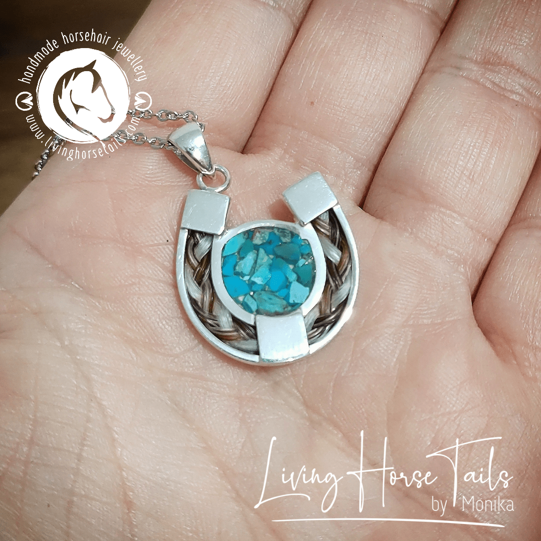 Turquoise horse hot sale necklace