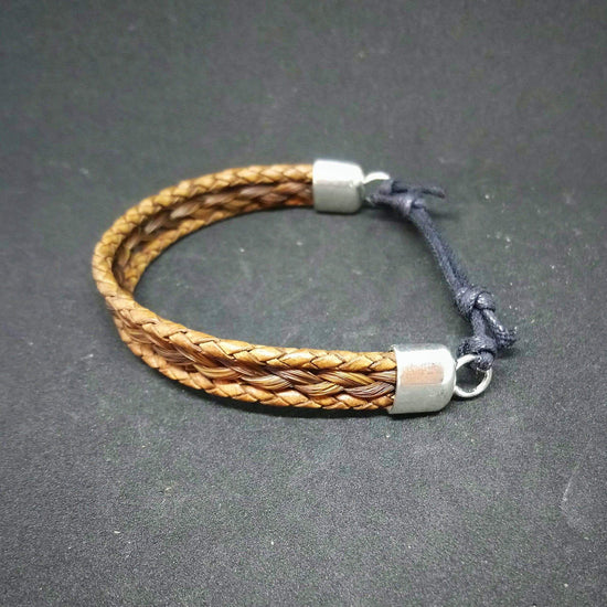 Living Horse Tails Unisex Adjustable Horsehair Braided Bracelet Custom jewellery Monika Australia horsehair keepsake