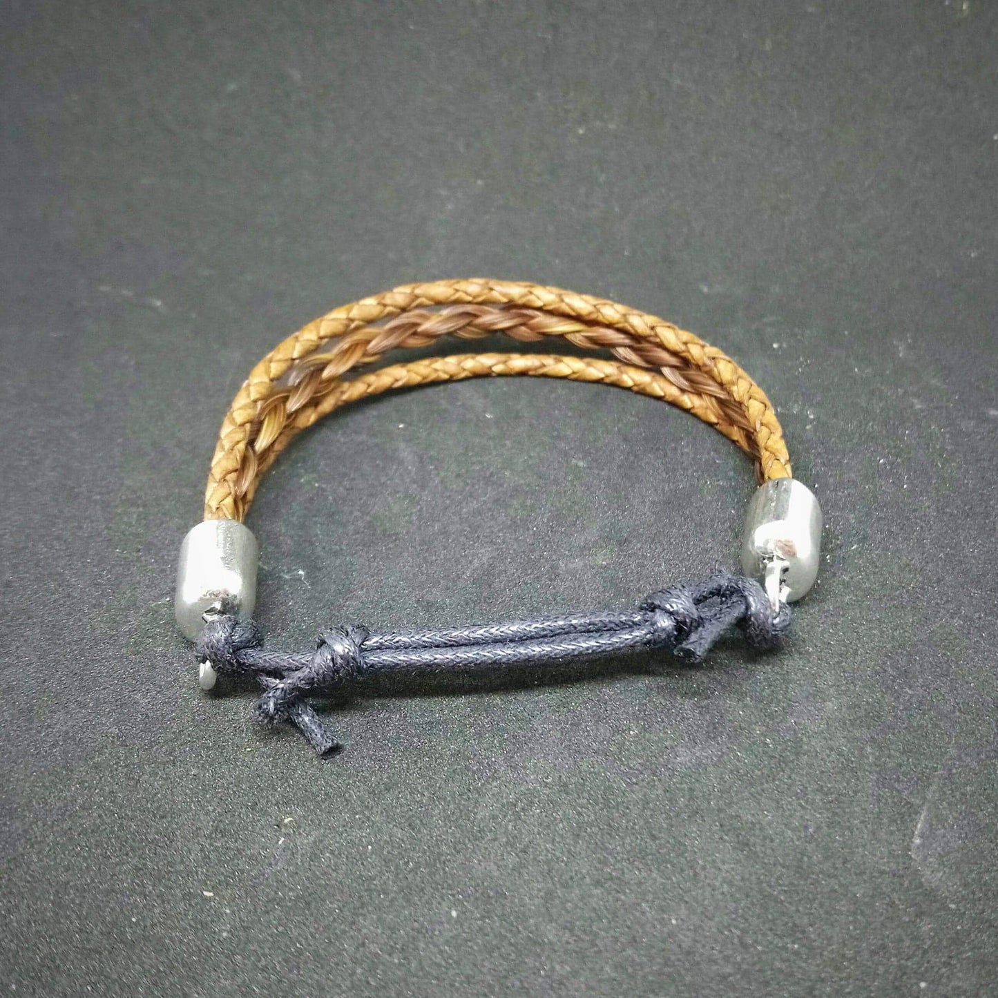 Living Horse Tails Unisex Adjustable Horsehair Braided Bracelet Custom jewellery Monika Australia horsehair keepsake