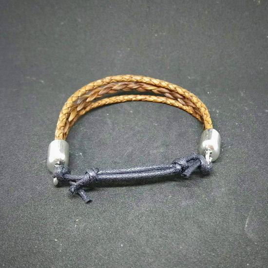 Living Horse Tails Unisex Adjustable Horsehair Braided Bracelet Custom jewellery Monika Australia horsehair keepsake