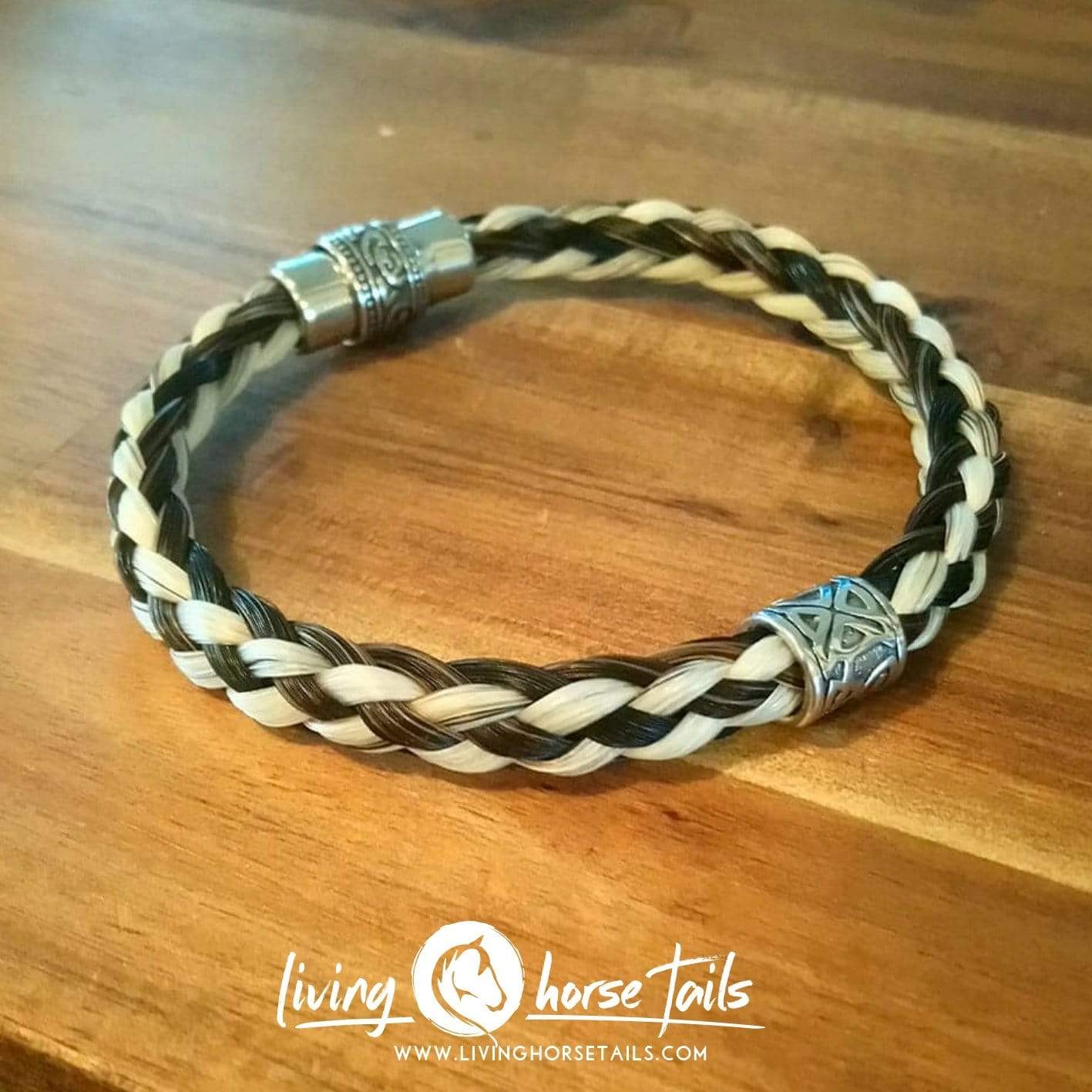 Viking Braided Horsehair and Stainless Steel Bracelet Living Horse Tails Handmade Jewellery Custom Horse Hair Keepsakes Australia