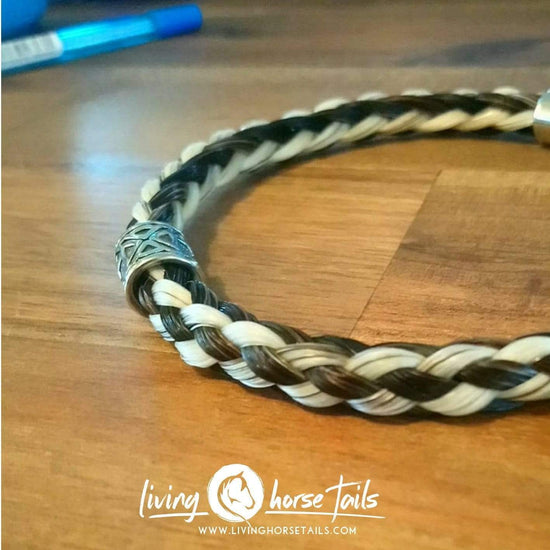 Viking Braided Horsehair and Stainless Steel Bracelet Living Horse Tails Handmade Jewellery Custom Horse Hair Keepsakes Australia